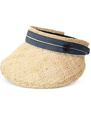 Maison Michel Pat Ribbon Visor - Blue