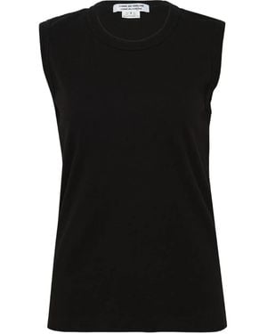 Comme des Garçons Cotton Sleeveless Vest - Black