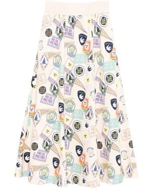 SPORT b. by agnès b. Graphic-Print Skirt - White