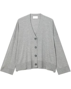 Enfold V-Neck Cardigan - Grey