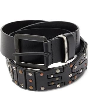 DIESEL B-Dsl Rivets Gürtel - Schwarz