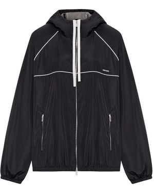 Miu Miu Veste Zippée À Capuche - Noir