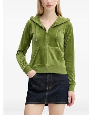 Juicy Couture Velour Zip-Up Hoodie - Green