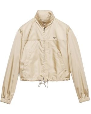 Prada Deserto Recycled Polyamide Blouson - Natural