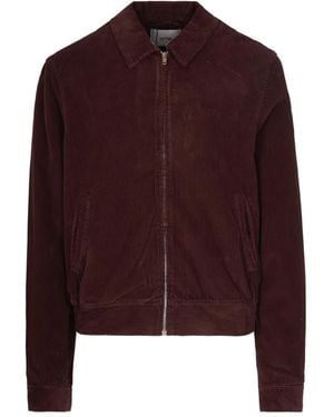 Arte' Corduroy Zip Jacket - Purple