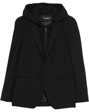 Karl Lagerfeld Sakko Mit Kapuze - Schwarz