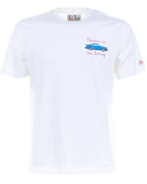 Mc2 Saint Barth Electric Is Too Boring T-Shirt - White