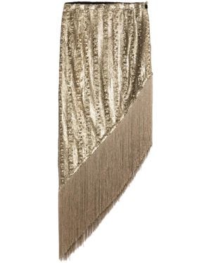 Taller Marmo Falda midi con lentejuelas - Neutro