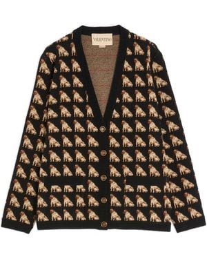 Valentino Garavani Wool Cardigan - Black