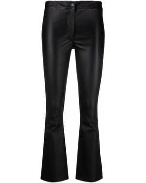 Arma Cropped Flared Trousers - Black