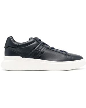 Hogan H580 Leather Trainers - Blue