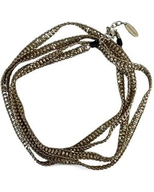 Brunello Cucinelli Mehrreihiges Monili Armband - Mettallic