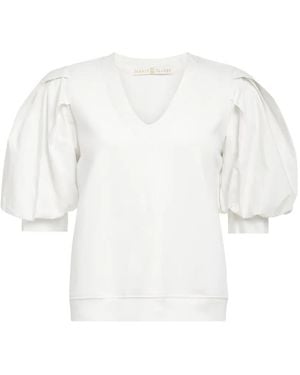 Marie Oliver Viva T-Shirt Mit Puffärmeln - Weiß