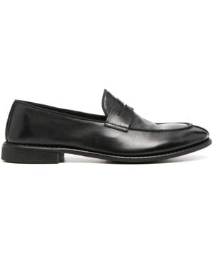 Alberto Fasciani Homer Leather Loafers - Black