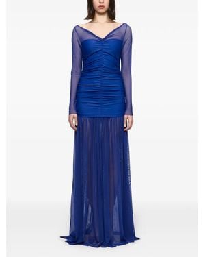 Atu Body Couture Robe À Fronces - Blue