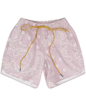 Rhude Bandana Swim Shorts - Pink