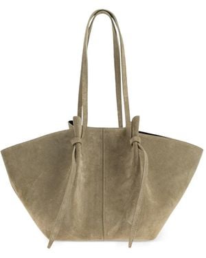 Yuzefi Large Mochi Suede Tote Bag - Natural