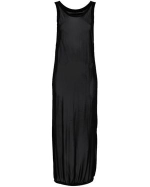 Isabel Benenato Fine-Knit Maxi Dress - Black