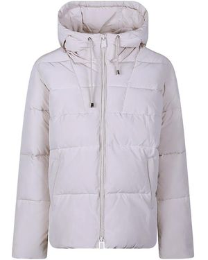 Pinko Hooded Quilted Jacket - Purple