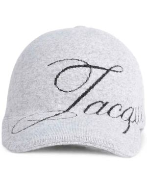 Jacquemus The Atelier Logo-Embroidered Baseball Cap - Grey