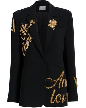 Cinq À Sept Karlie Loveletter Blazer - Black