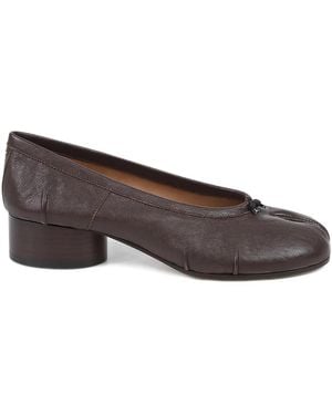 Maison Margiela 30Mm Tabi Leather Pumps - Brown