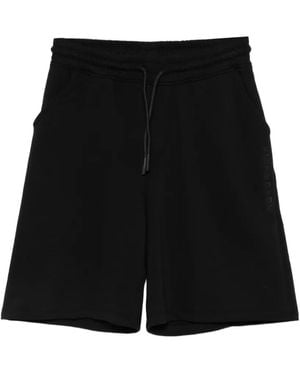 John Richmond Logo-Print Shorts - Black