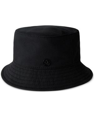 Maison Michel Jason Cotton Bucket Hat - Black