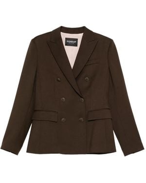 Dondup Double-Breasted Buttoned Jacket - Brown