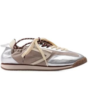 PURAAI Panther Metallic Trainers - White