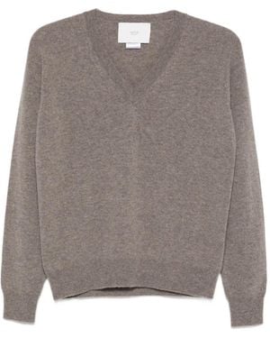 Vanisé V-Neck Cashmere Sweater - Grey