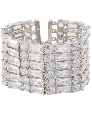 Self-Portrait Crystal-Embellished Bracelet - White