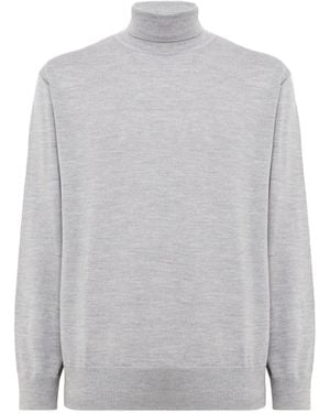 Laneus Roll-Neck Jumper - Grey