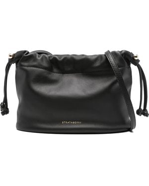 Strathberry Charlotte Drawstring Soft Nappa Negro