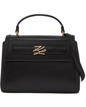 KARL LAGERFELD Bolso Satchel K/Autograph Pequeño - Negro