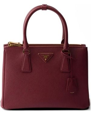 Prada Galleria Medium Saffiano Leather Bag - Red
