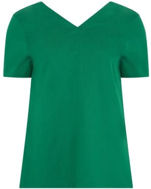 Herno V-Neck Short-Sleeve T-Shirt - Green