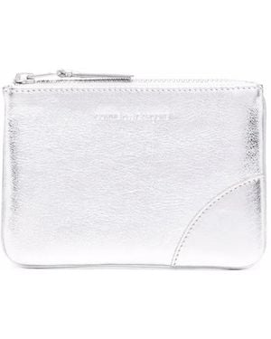 Comme des Garçons Monedero Pequeño Metalizado - Blanco