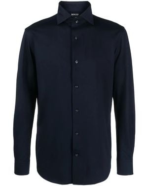 BOGGI Long-Sleeve Button-Up Shirt - Blue