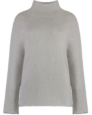 THE (Alphabet) Turtleneck Jumper - Grey