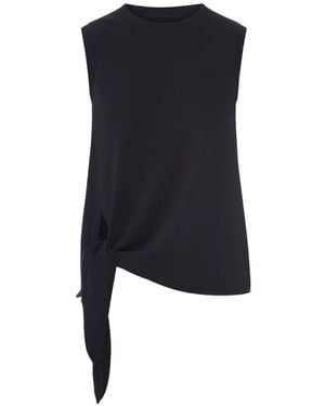 JW Anderson Tanktop Met Geknoopte Zoom - Blauw