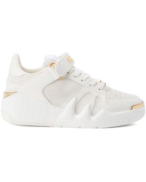 Giuseppe Zanotti Talon Touch-Strap High-Top Trainers - White