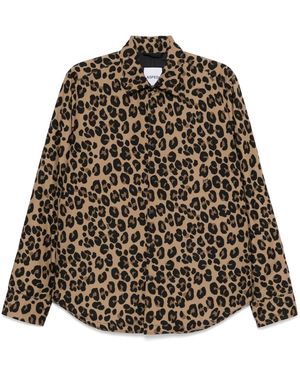 Aspesi Leopard-Printed Jacket - Brown