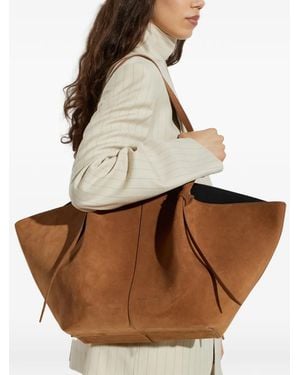 Yuzefi Xl Mochi Suede Tote Bag - Natural
