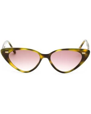Cutler and Gross Tortoiseshell-Effect Cat-Eye Sunglasses - Pink
