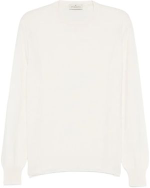 Bruno Manetti Fine-Knit Jumper - White