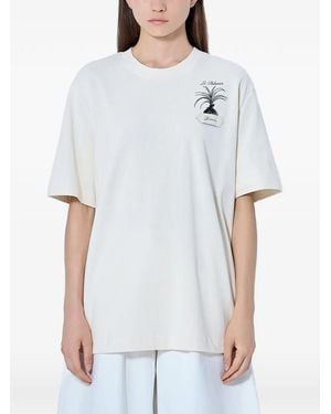 Jacquemus The Palmier Embroidered T-Shirt - White