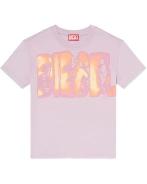 DIESEL Graphic-Print T-Shirt - Pink