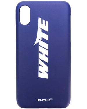 Off-White c/o Virgil Abloh Logo Iphone X Case - Blue