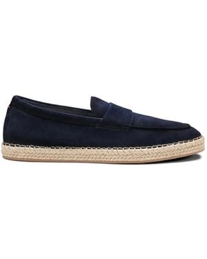 Santoni Suede Espadrilles - Blue